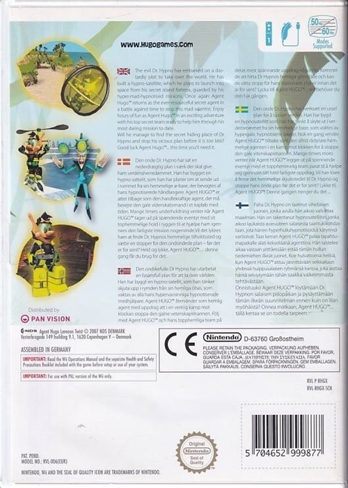 Agent Hugo Lemoon Twist - Wii (B Grade) (Genbrug)